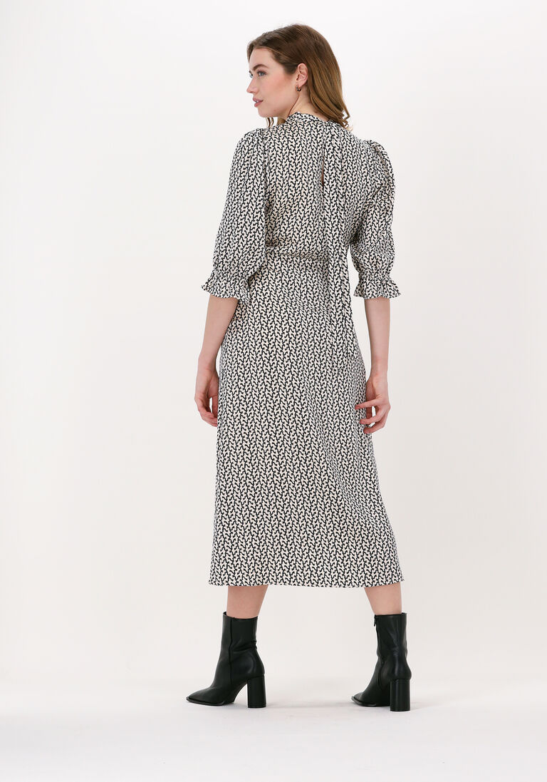 BRUUNS BAZAAR creme bruuns bazaar midi jurk acai clearence dress
