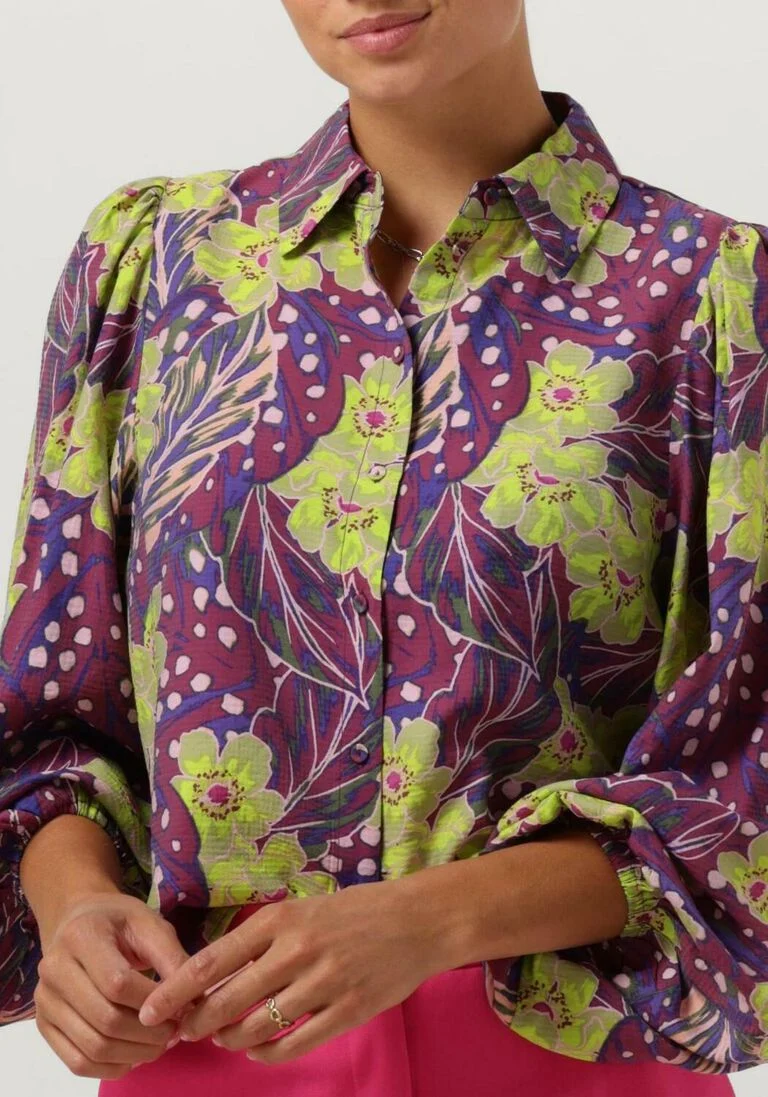 Y.A.S. paarse y.a.s. blouse yasemili ls shirt s.