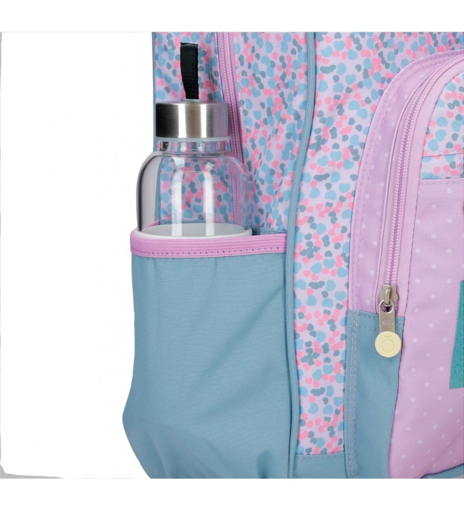 Mochila Joumma Bags Enso Cute Girl adaptável lilás - 25x32x12cm -