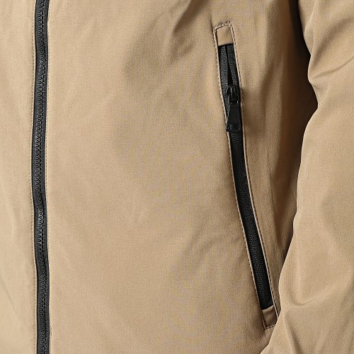 Veste Zippée Capuche Beige