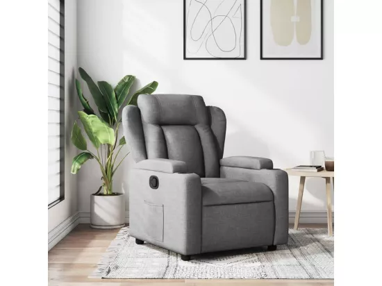Fauteuil inclinable Gris foncé Tissu