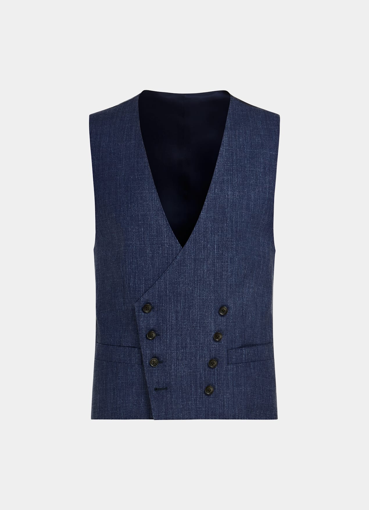 Gilet de costume bleu moyen