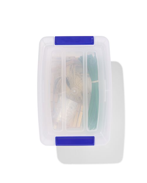 boîte de rangement avec couvercle 5L Tokyo transparent 28x19.5x14