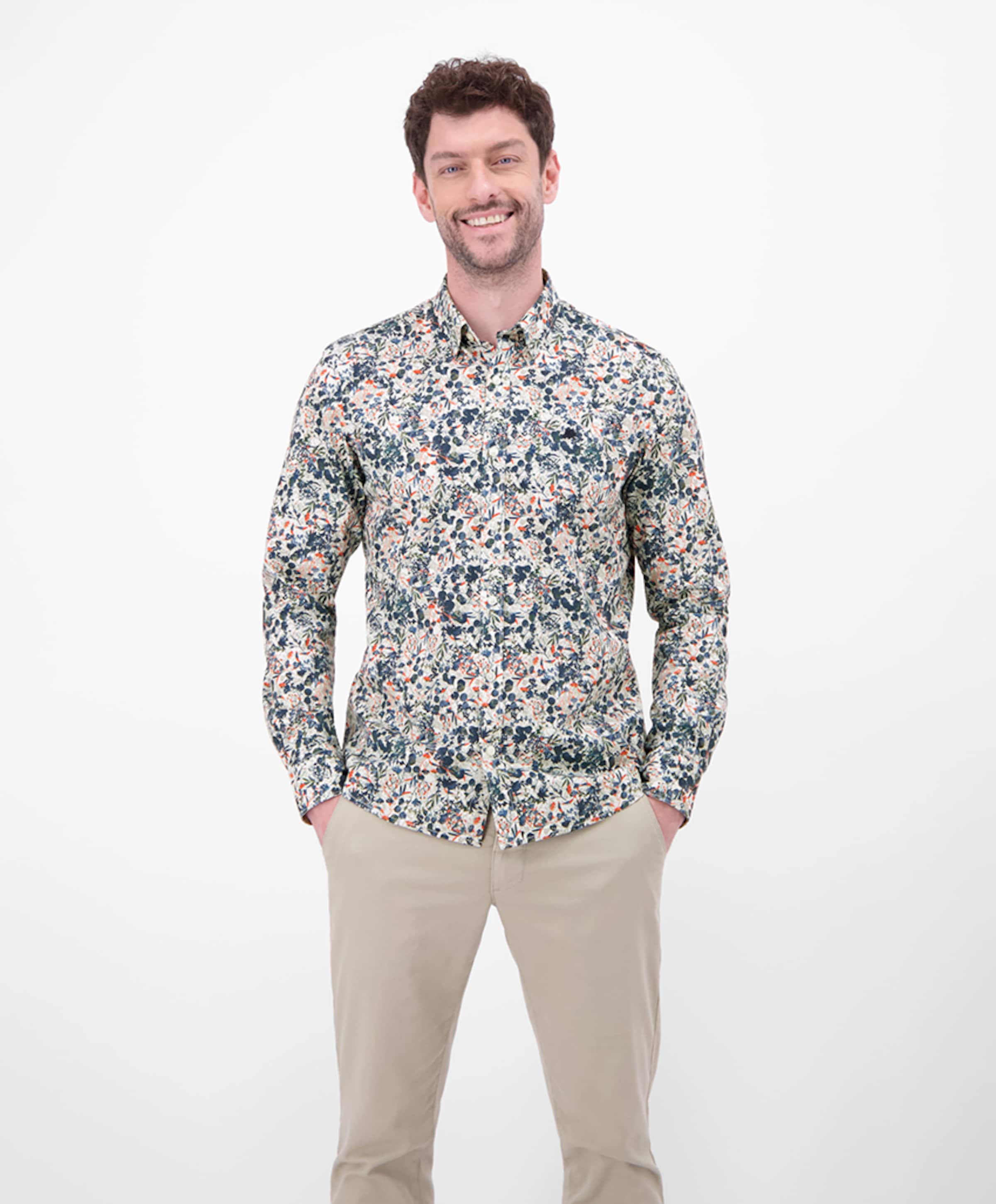Lerros Heren overhemd lange mouw multicolor