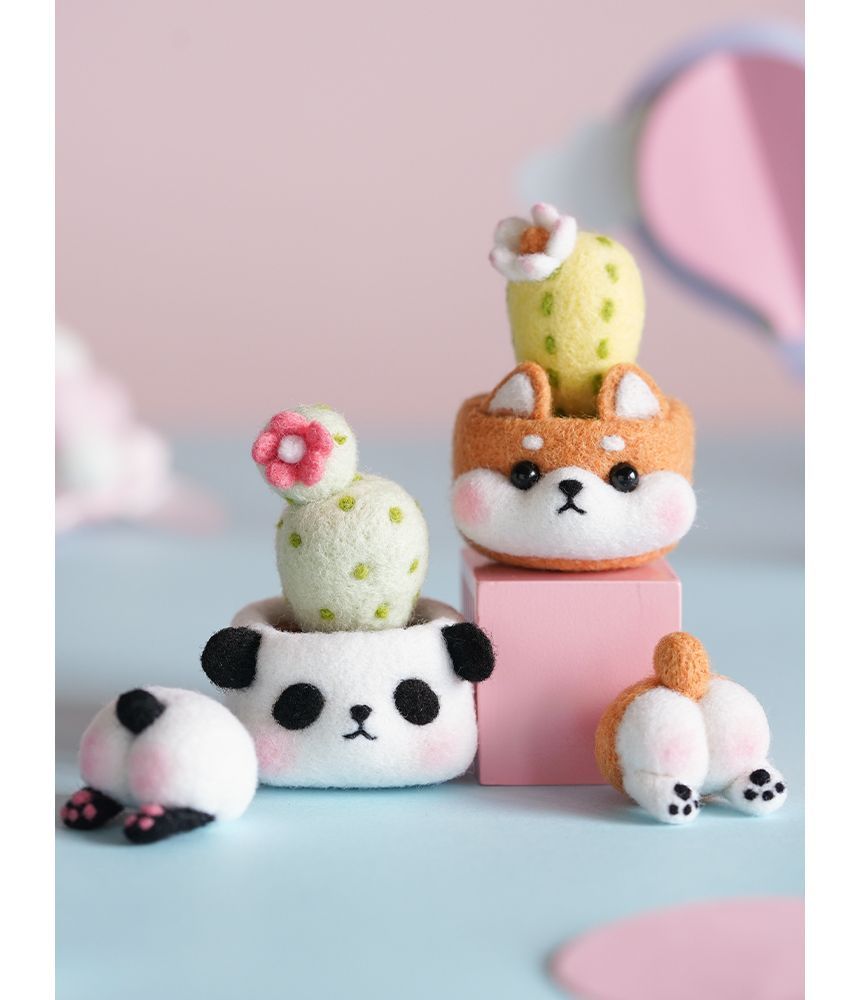 Kneavist - DIY naaldviltset voor dierencactus (verschillende ontwerpen) (alleen Chinese instructies)