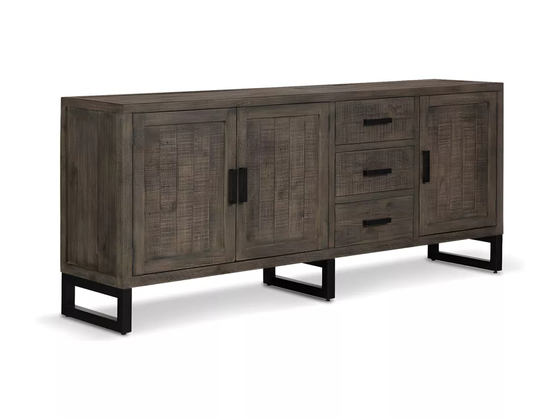 Bahut Bois Marron 200x45x85cm - Décoration d'Autrefois