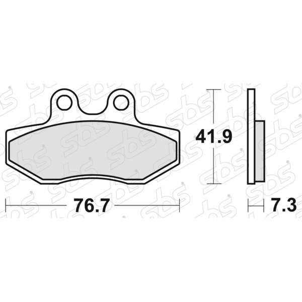 SBS - Plaquettes de frein 186 HF