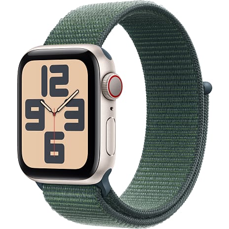 Apple Watch SE (2024) 40 mm Cell S/M - Starlight Aluminium Sport Loop