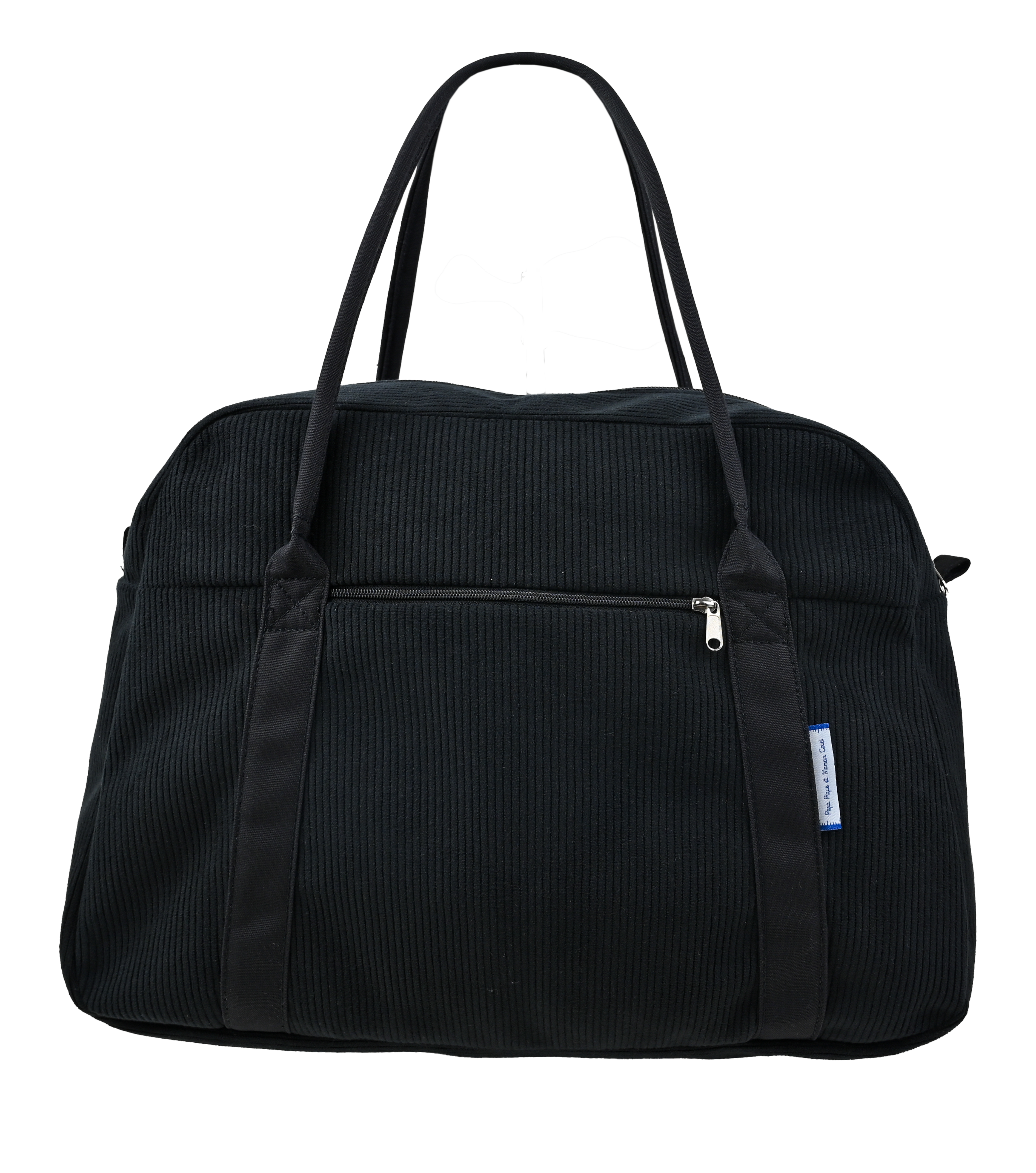 Sac Bowling Velours Côtelé Noir
