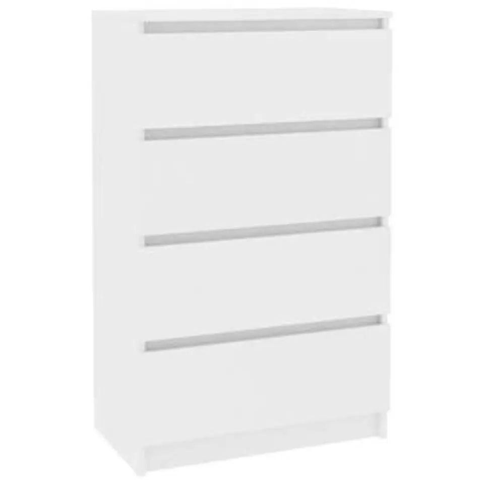 vidaXL - Dressoir - Wit - Bewerkt hout
