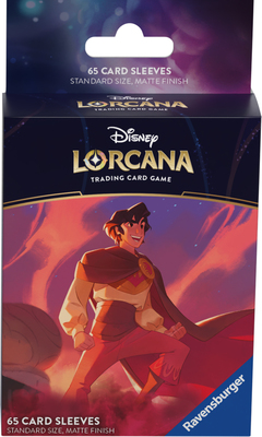 Disney Lorcana Shimmering Skies Card Sleeve Plastlomme Aladdin 65-Pack