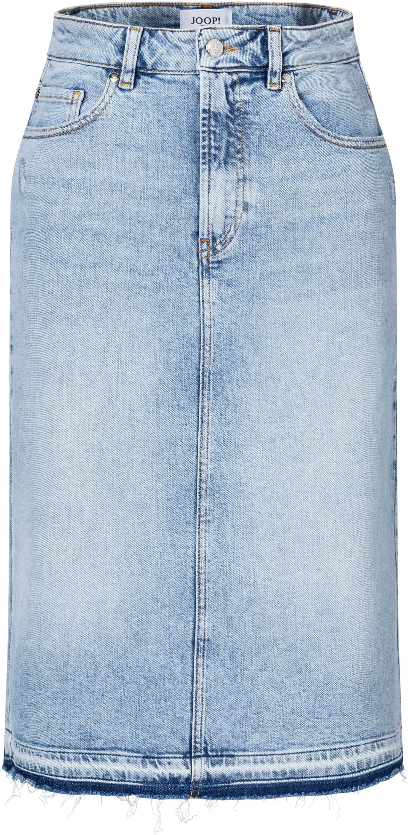 Joop Jeans Jeansrock »Romy« mit Fransensaum