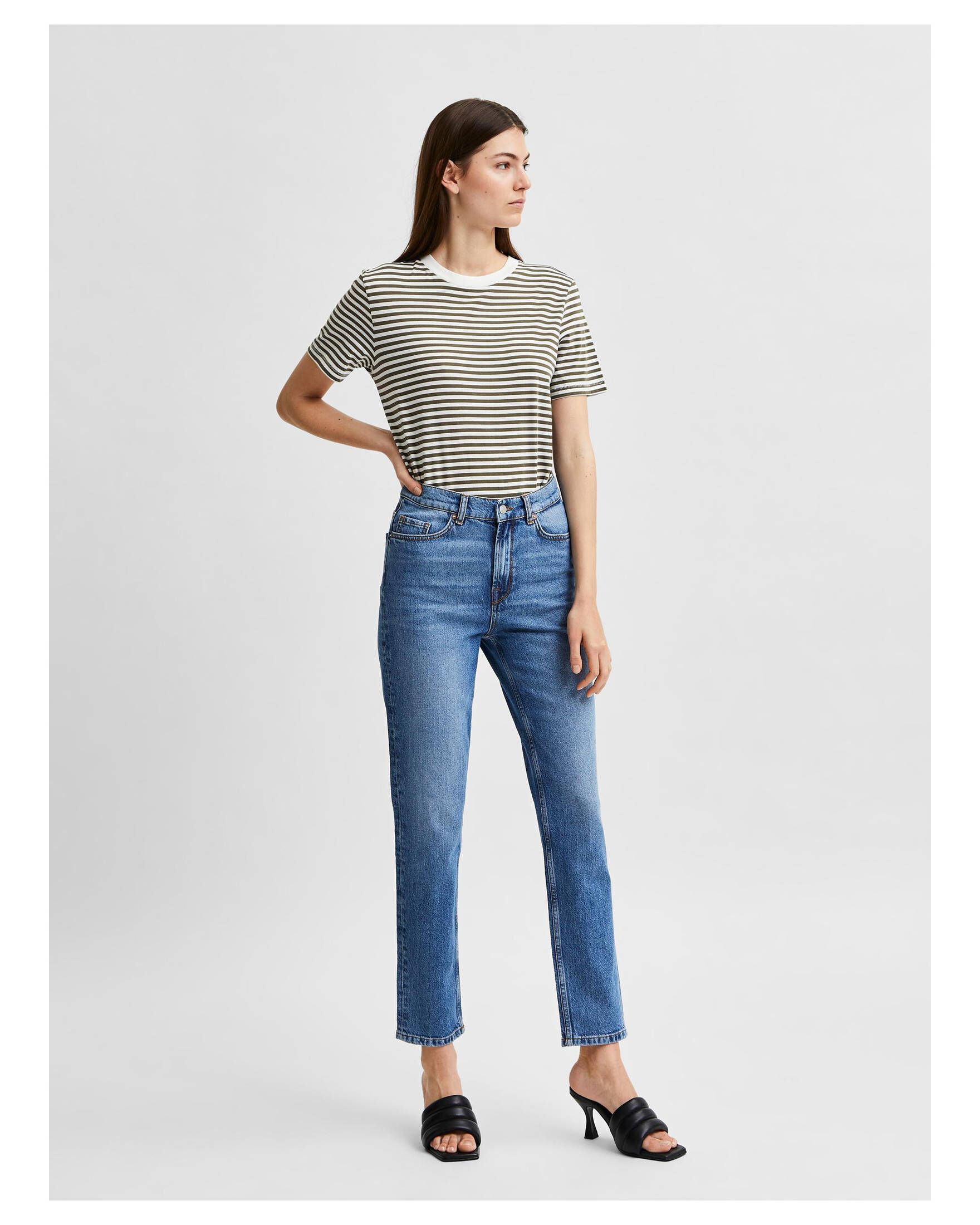 Selected Femme| Damen Jeans Slim Fit High Waist