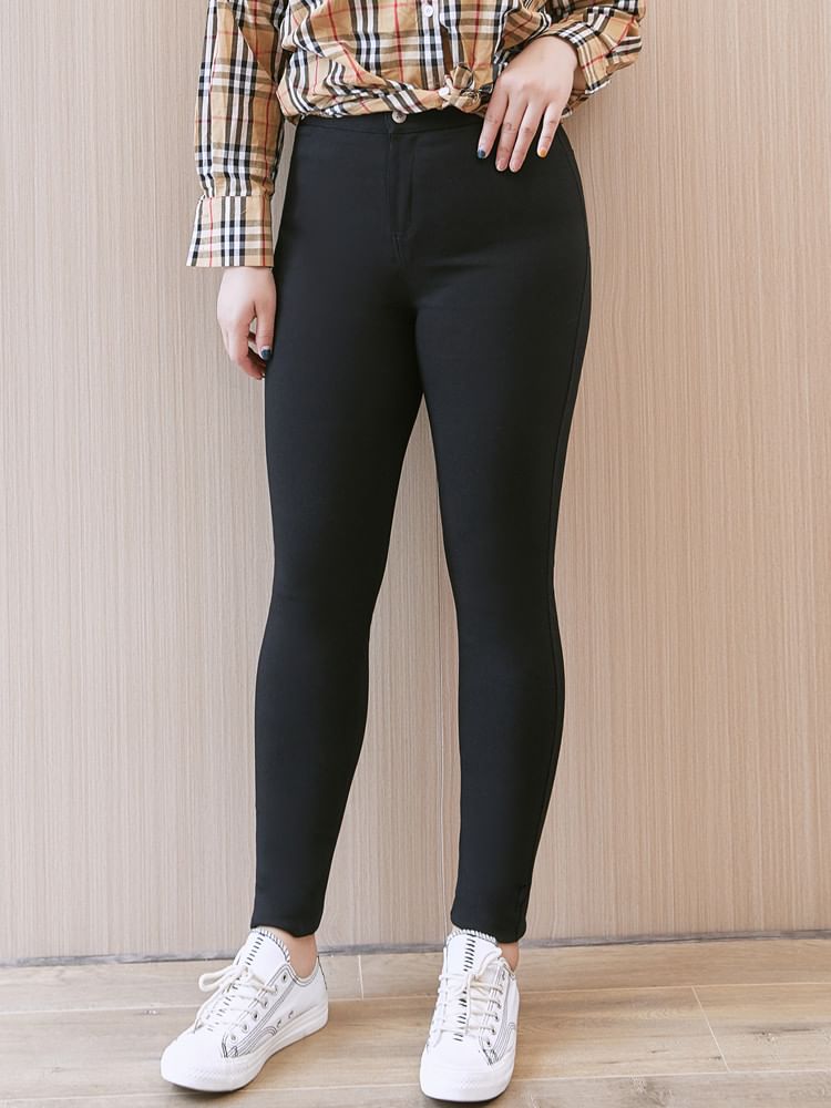 uliaque - Plus Size Mid Waist Skinny Jeans
