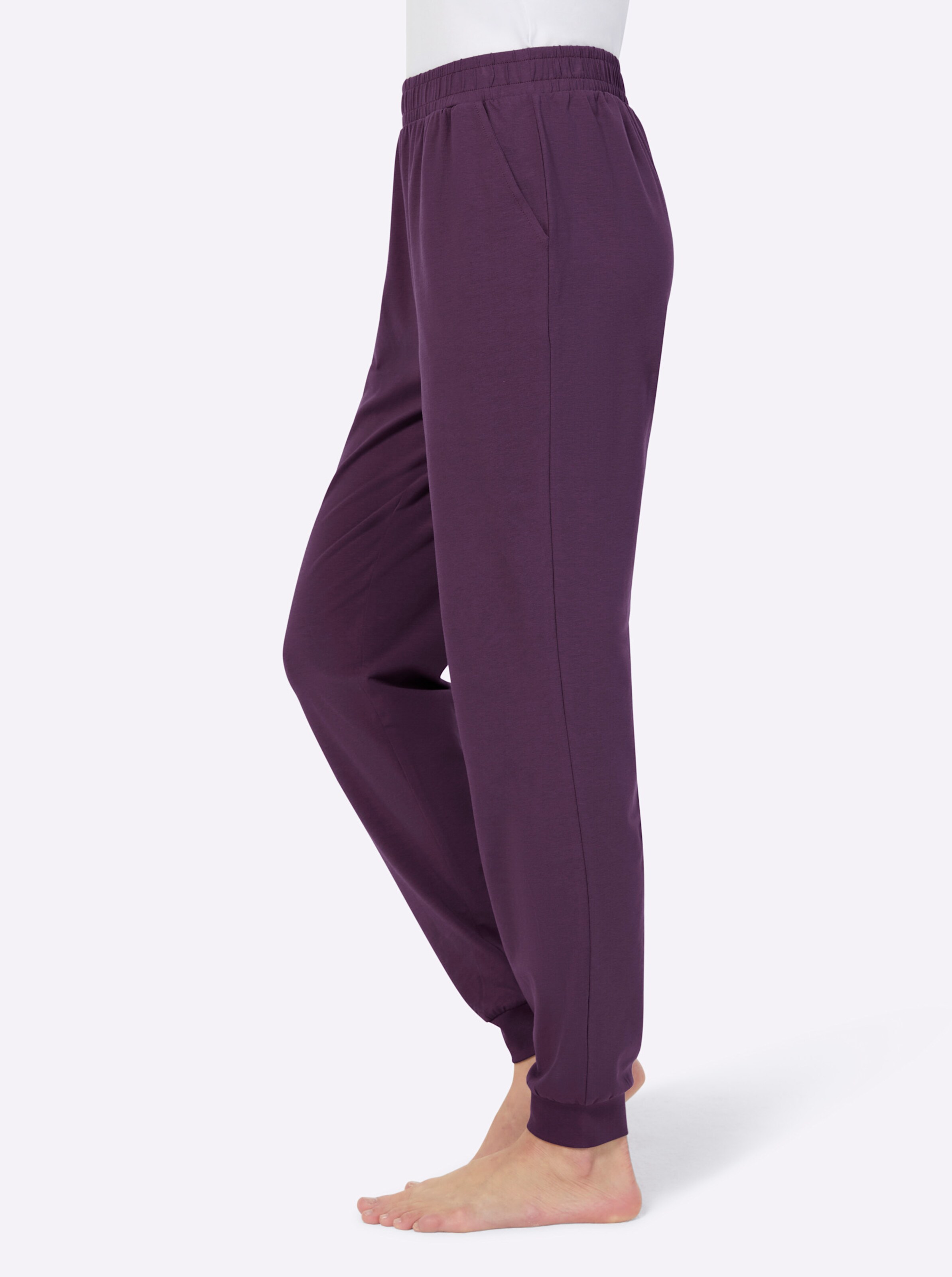 feel good Hosen in marine + traube