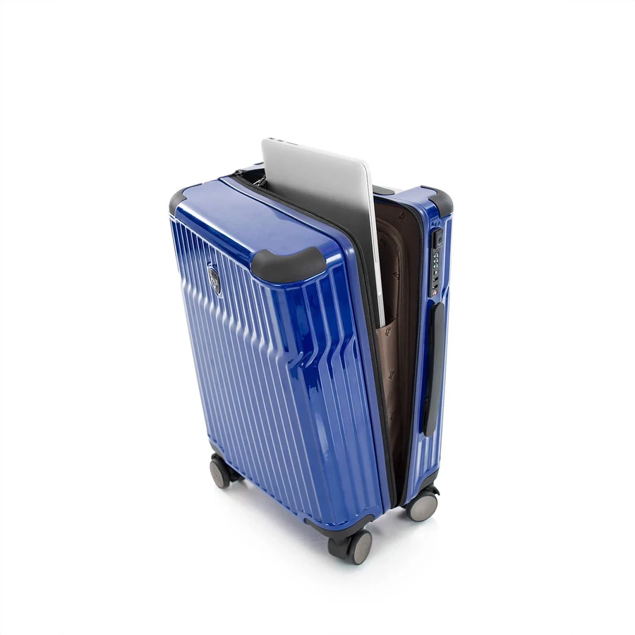 Heys Tekno - 4-Rollen-Kabinentrolley S 15.6 53 cm USB blue