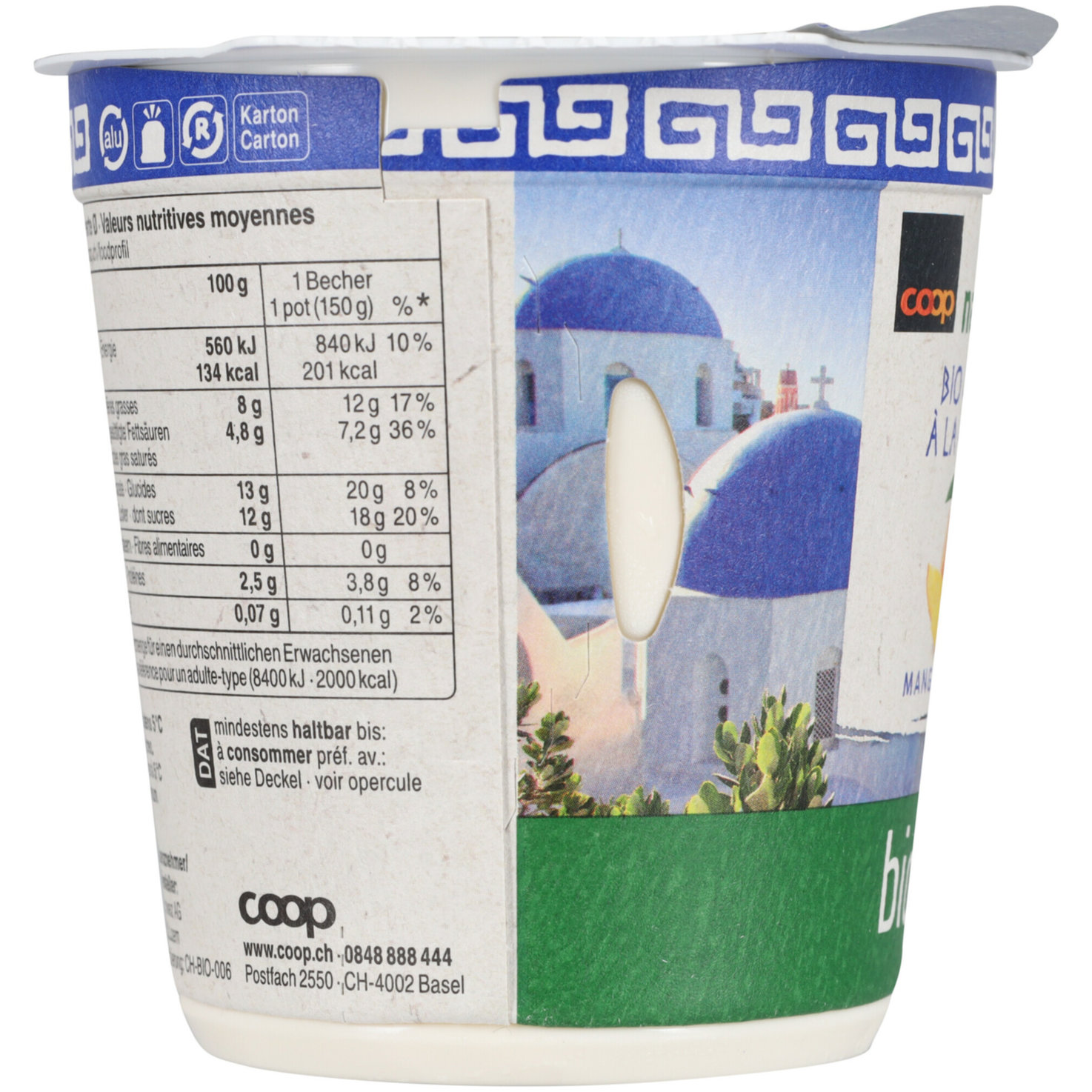 Naturaplan Bio Fairtrade Joghurt à la grecque Mango 2x150g