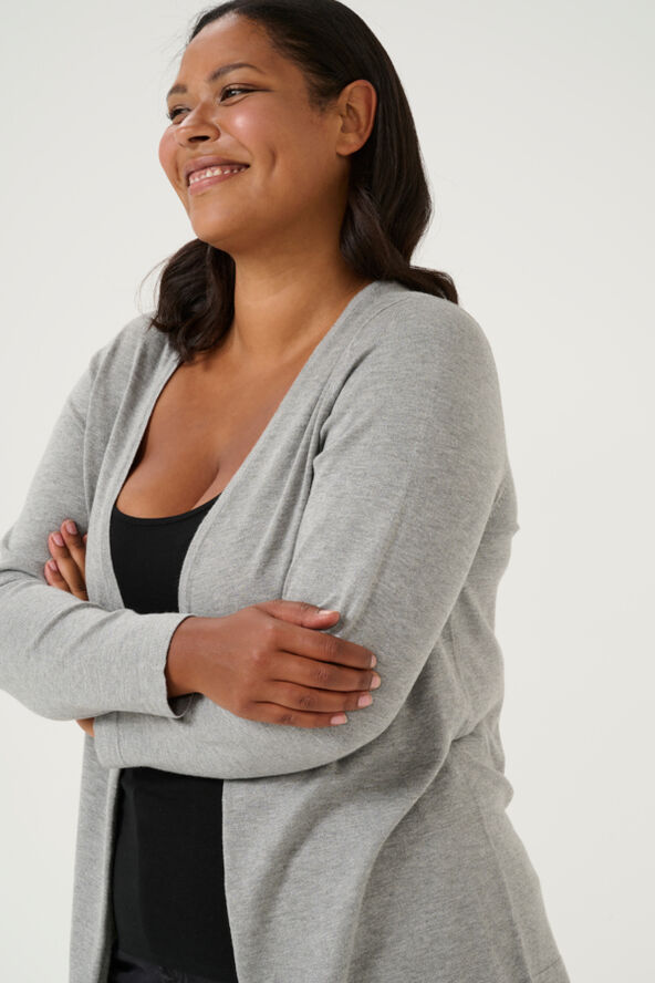 Kaffe Curve KCfarsia Cardigan Grey melange
