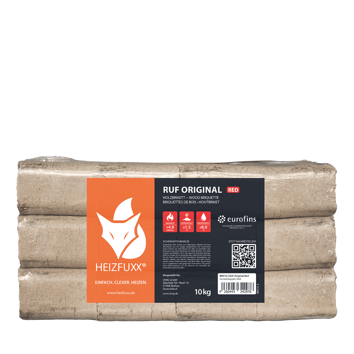 Heizfuxx RUF Original Rood 10kg x 3 verpakkingen 30kg