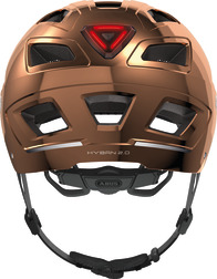 ABUS Hyban 2.0 cykelhjelm LED Chrome Rosé