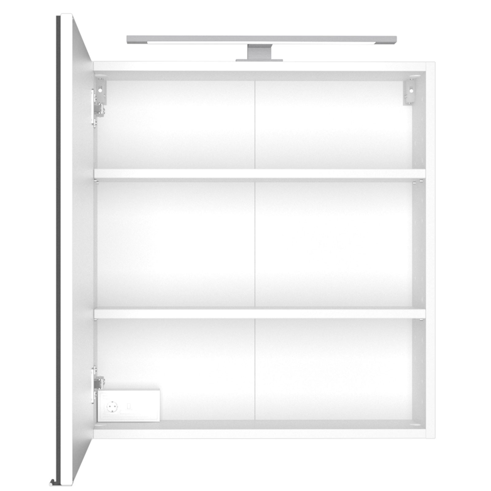 2-teiliges Badmöbel-Set DAVOS - weiß - 60 cm