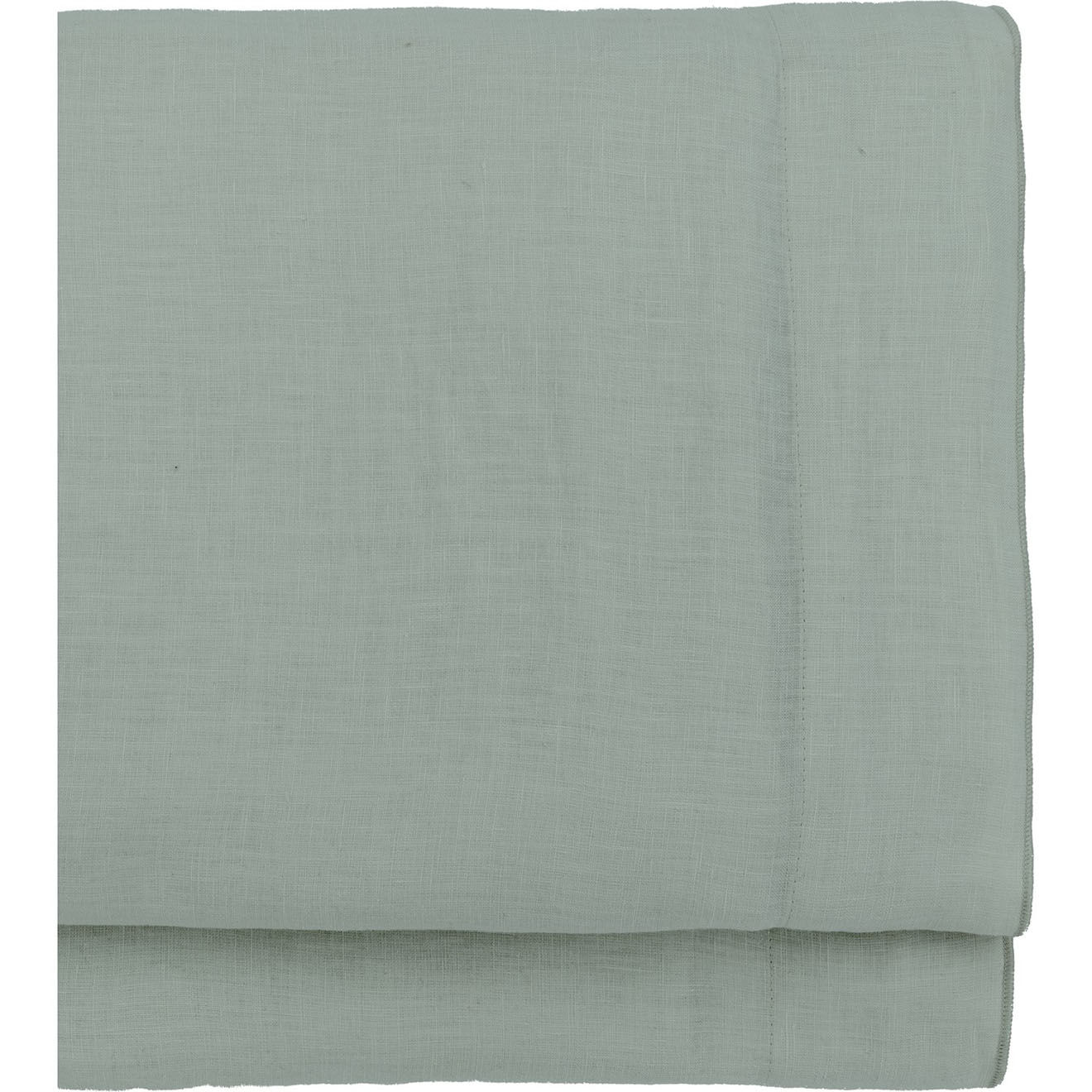 Febronie Drap plat en lin lavé Hortense vert pistache