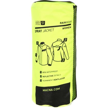 Veste de pluie Macna SPRAY FEMME - Jaune
