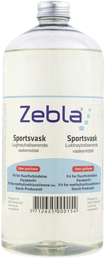 Zebla Sportsvask 500 ml U/ parfume Gennemsigtig