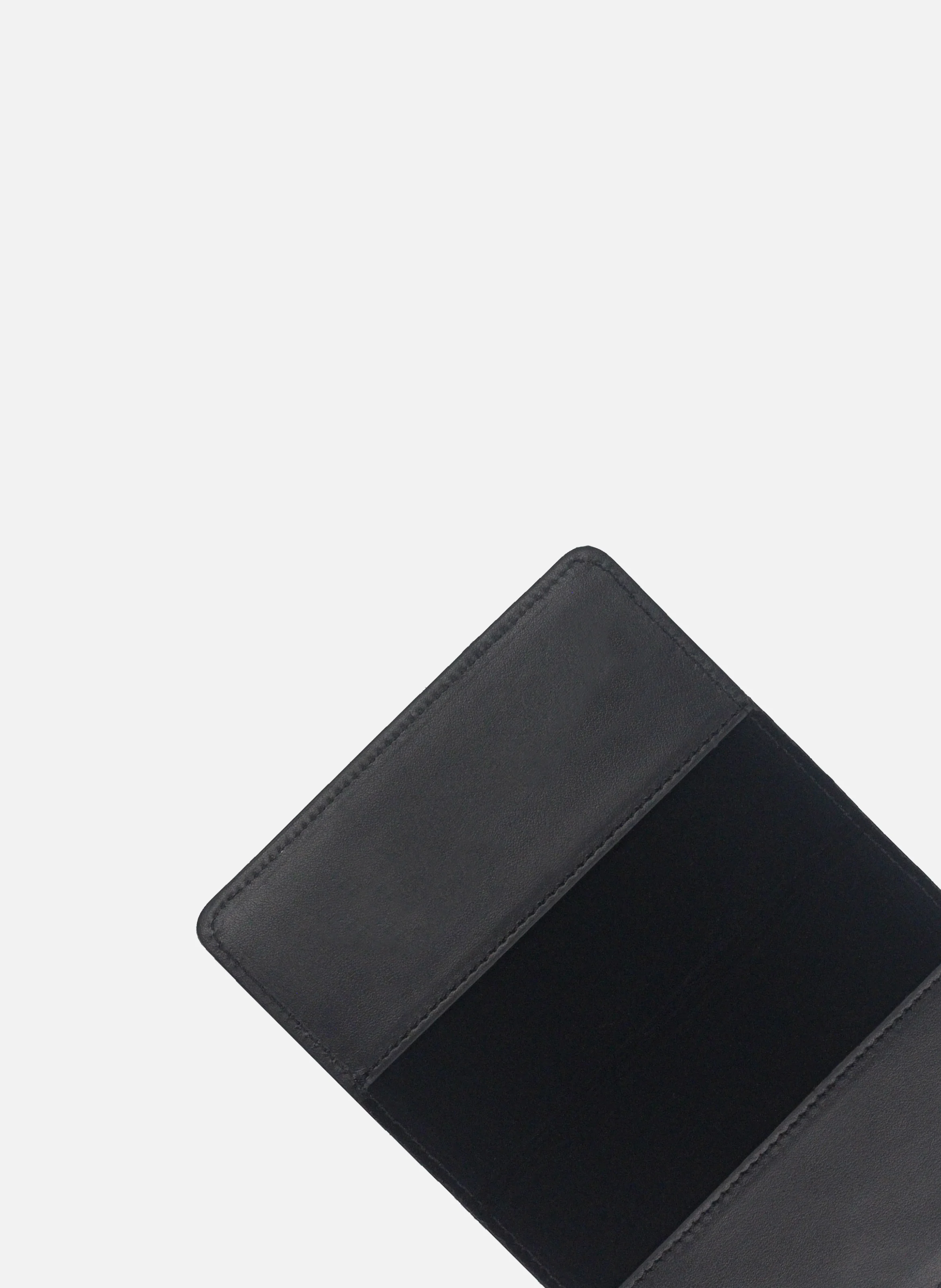Protège passeport cuir lisse | Noir