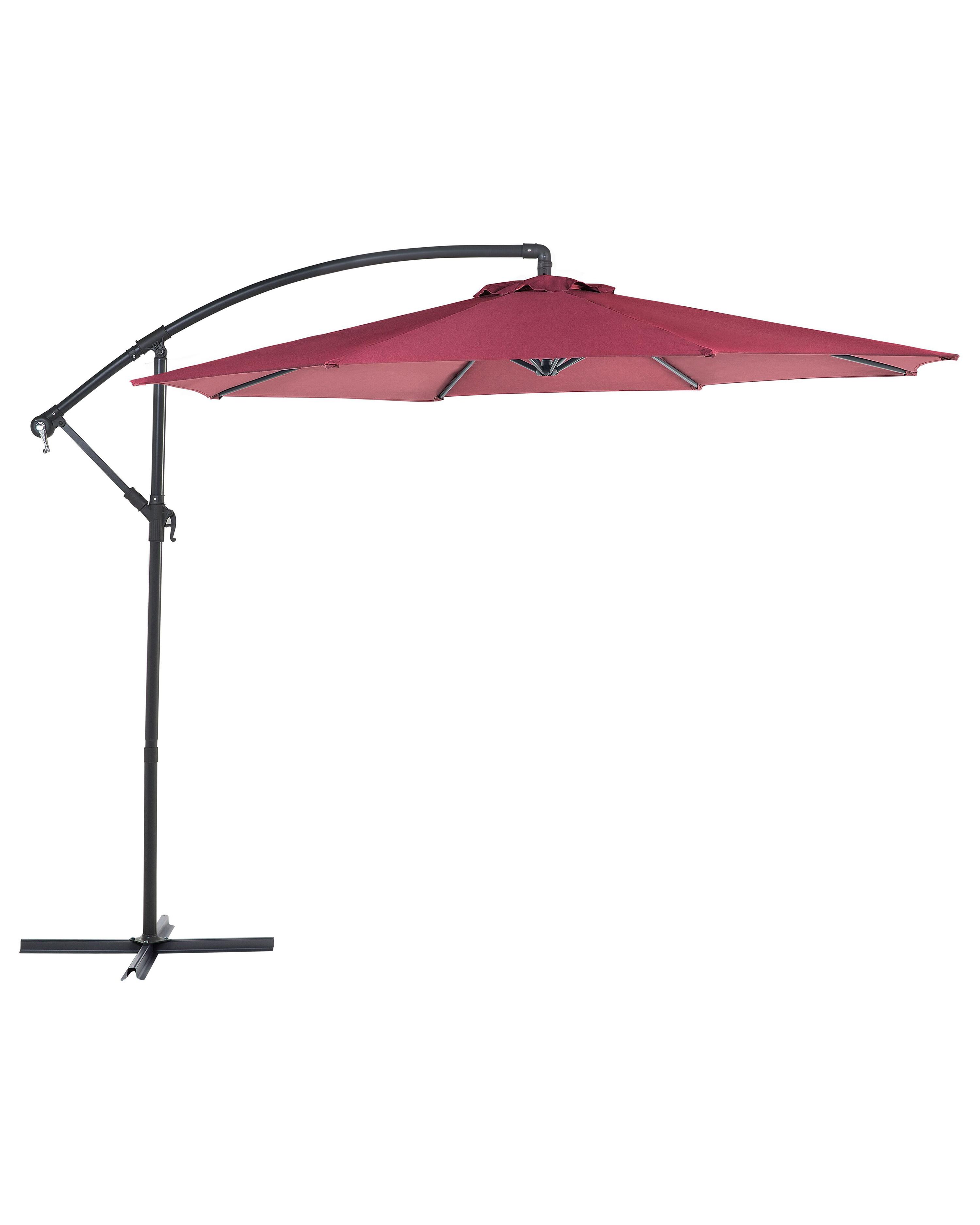 Zweefparasol 300 cm RAVENNA Bordeauxrood