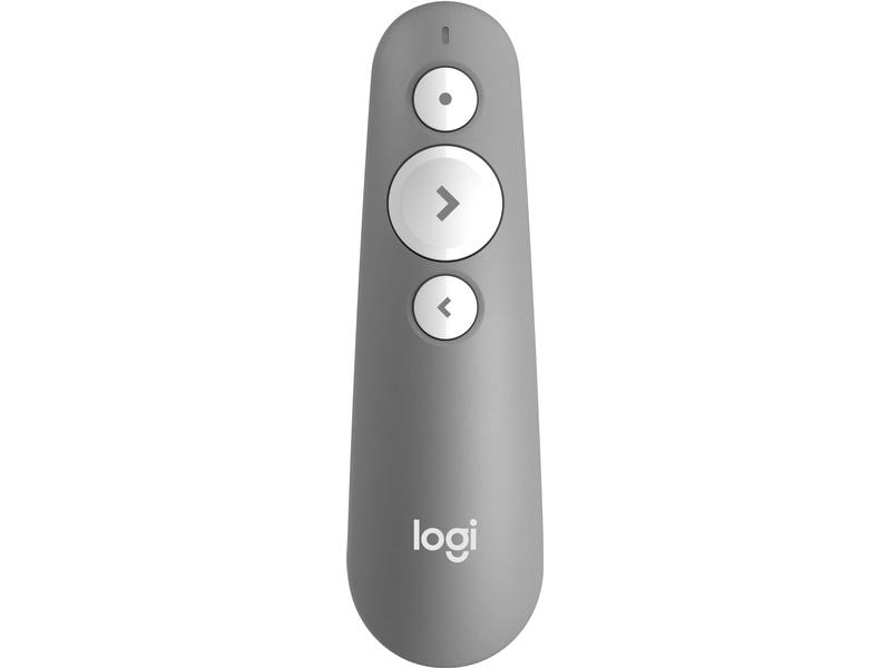 Logitech Presenter R500 s mid grey Mühelos präsentieren – auf fast jedem Gerät