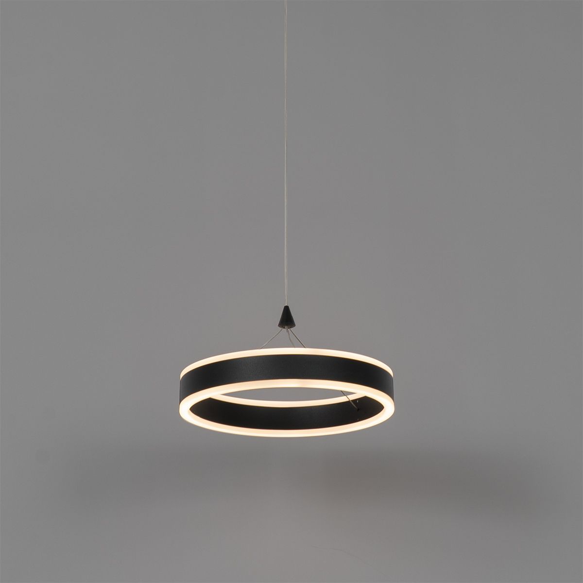 Hanglamp zwart 30 cm incl. LED 3-staps dimbaar - Lyani