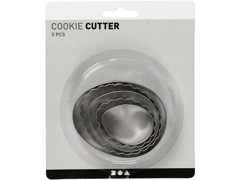 Creativ Company Guetzli-Ausstecher Cookie Cutter 5 Stück Traditionelle Ausstechförmchen