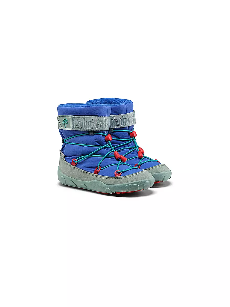 AFFENZAHN Kinder Winterstiefel  VEGAN SNOWY Hai blau