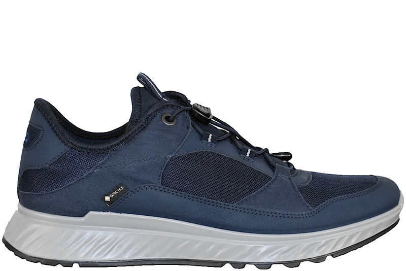 ECCO EXOSTRIDE M GORE-TEX TRAVESKO I MØRKEBLÅ TEKSTIL