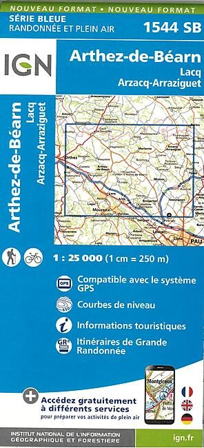 IGN - 1544 SB ARTHEZ DE BEARN 1 25 000