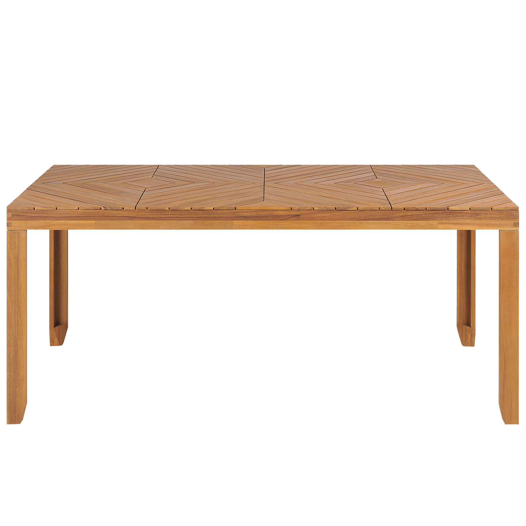 Beliani - BARATTI - Tuintafel - Lichtbruin - Acaciahout