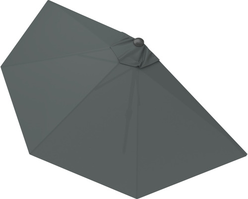 Soluna balkonparasol, Bordeaux Ø 270 cm, halfrond, donkergrijs