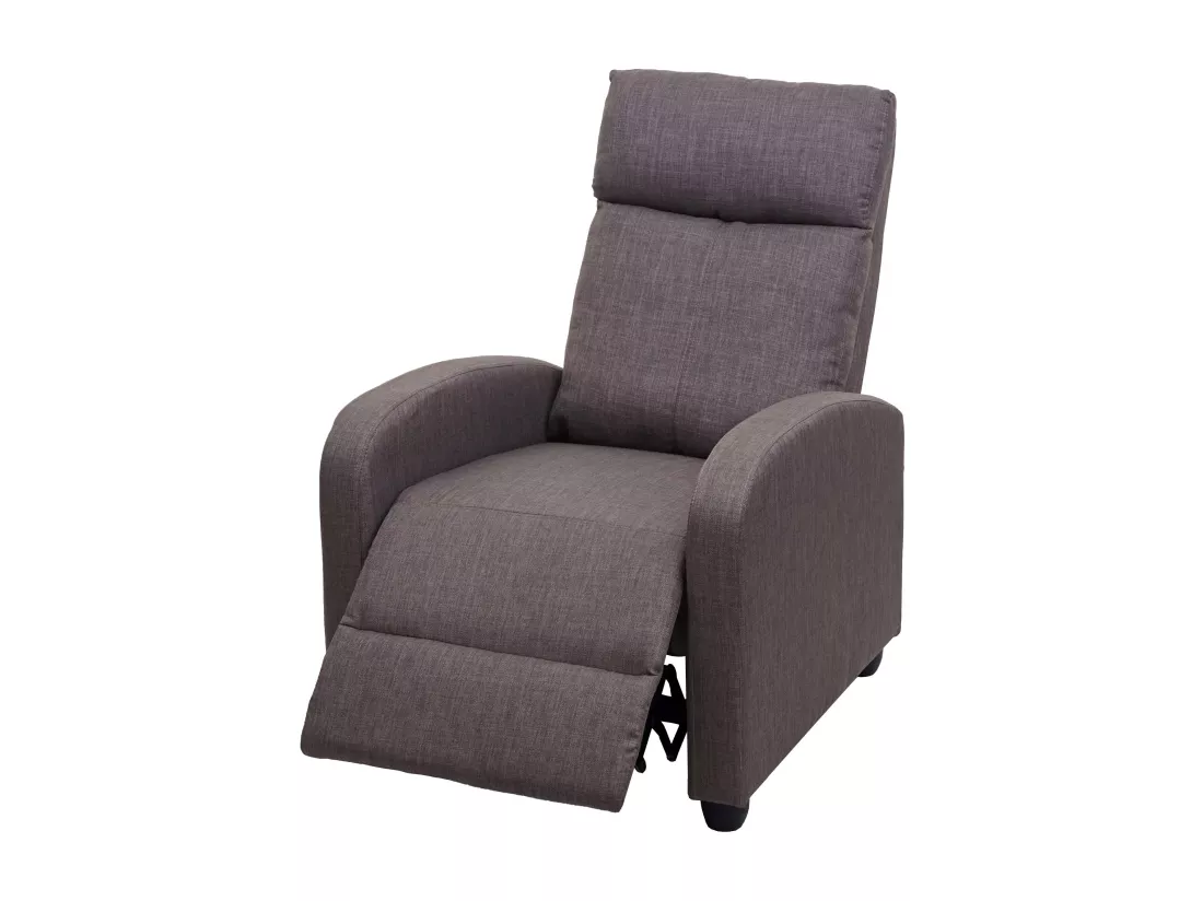 Fauteuil TV relaxation fonction tissu grise 69 x 55 x 78 cm 04_0006878