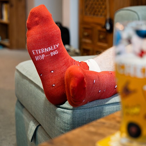 Craft Beer Socks & Glass