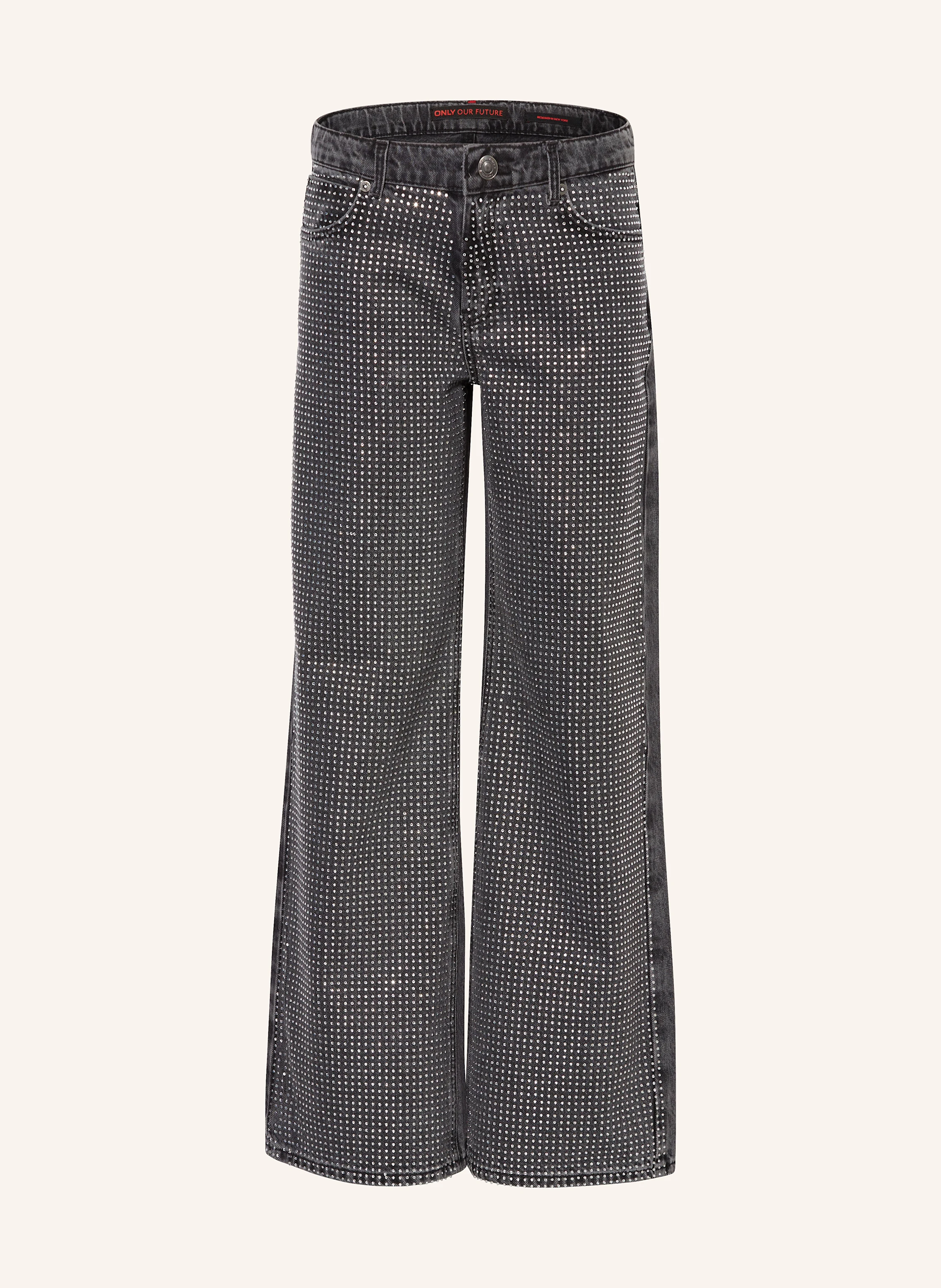 ONLY Jeans mit Schmucksteinen