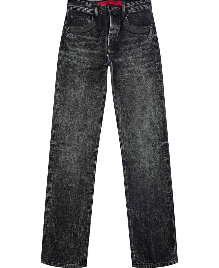 032c MOON WASH JEANS Black