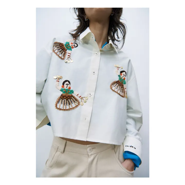 Cordera Chemise Brodée  | Blanc