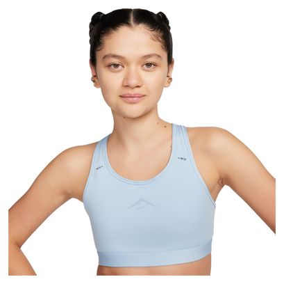 Brassière Nike Trail Swoosh On-The-Run Bleu