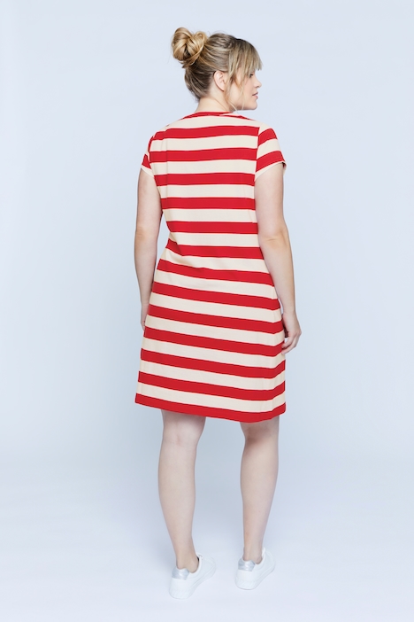 Bellieva Kleid, Jersey, Halbarm, seitliche Raffung, Biobaumwolle, GOTS