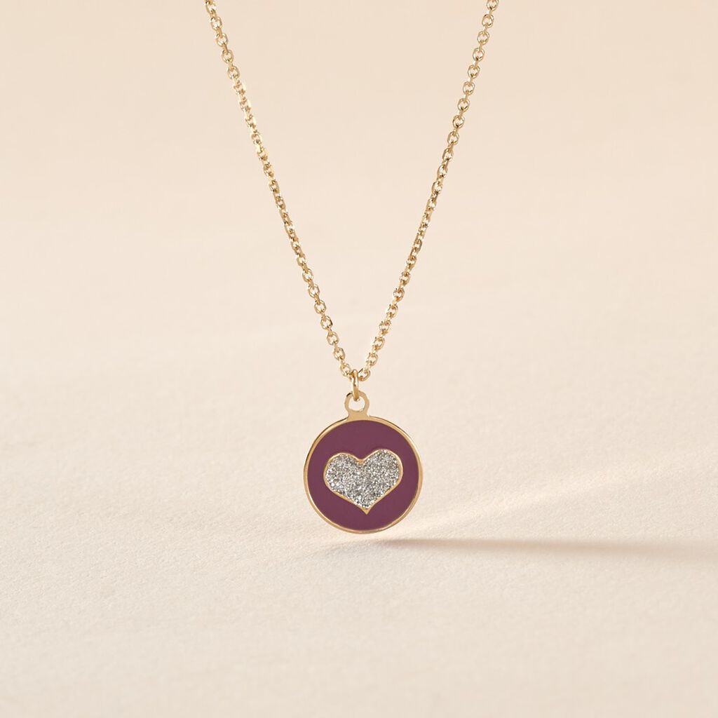 Collier Chlea Coeur Or Jaune