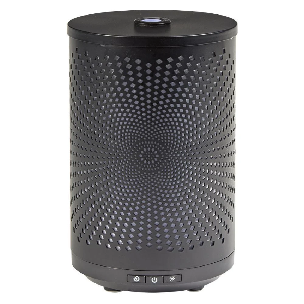 Diffuseur ultrasonique lumineux Mességué cylindrique noir 120 ml