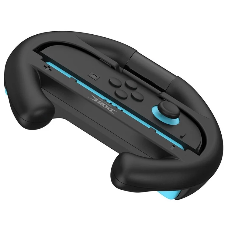 (2er Set) Rennlenkrad Gamepad Joycon Halterung Controller Griff Kompatibel für Nintendo Switch 2 / Joy-Con Controller - Schwarz