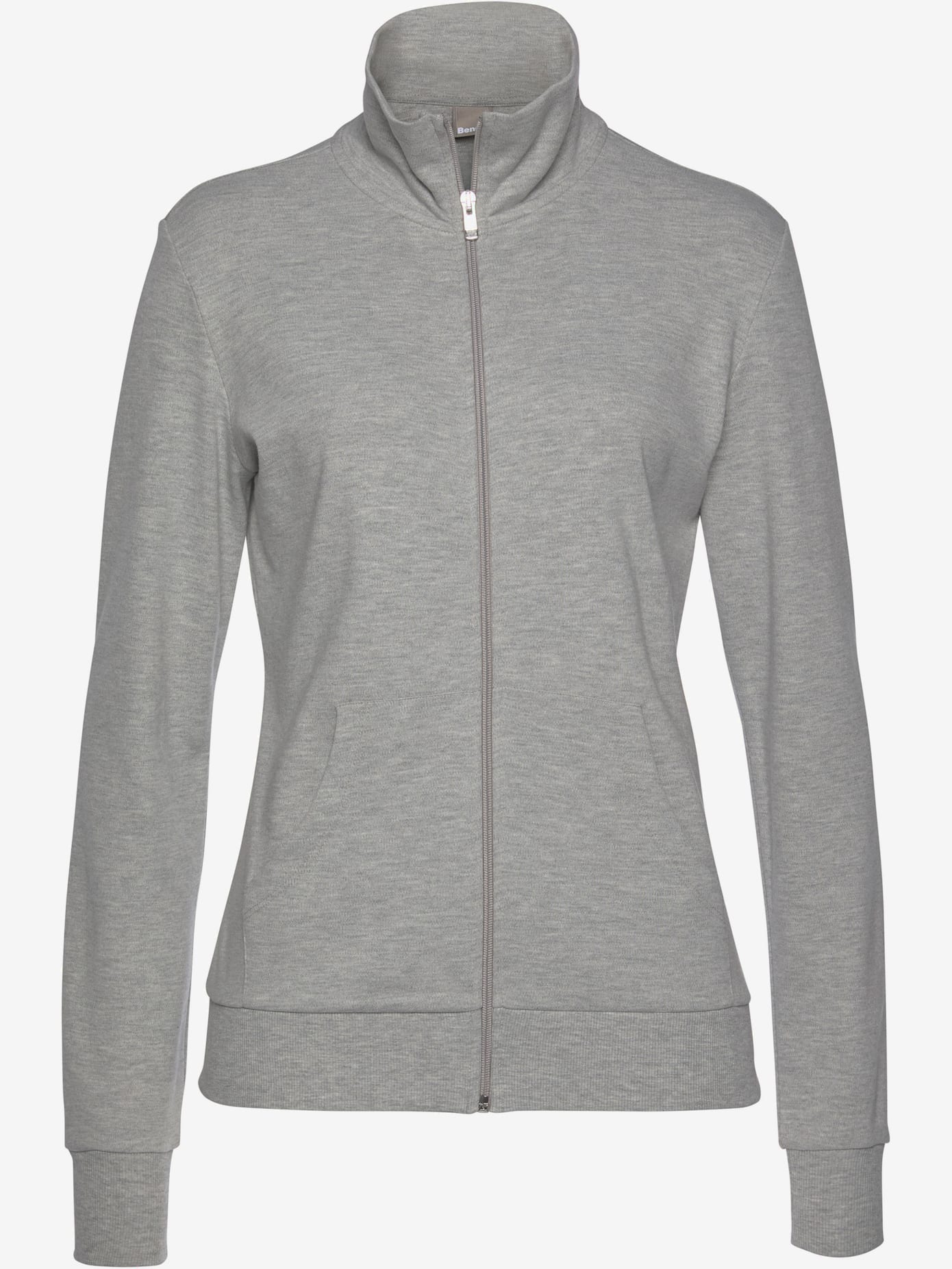 Veste sweat à col montant