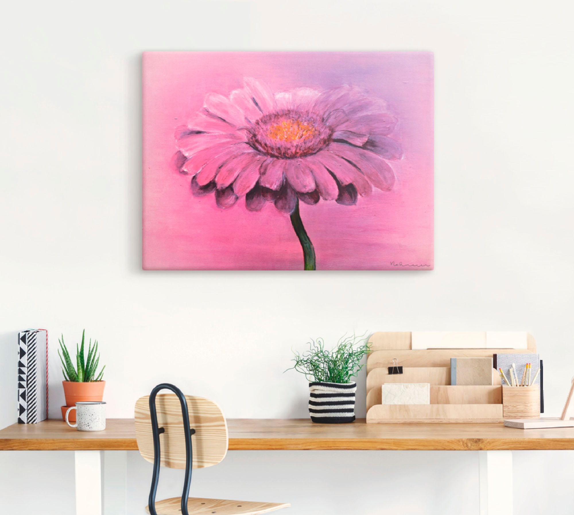 Artland Leinwandbild »Gerbera« 1 Stk. tlg. auf Keilrahmen gespannt